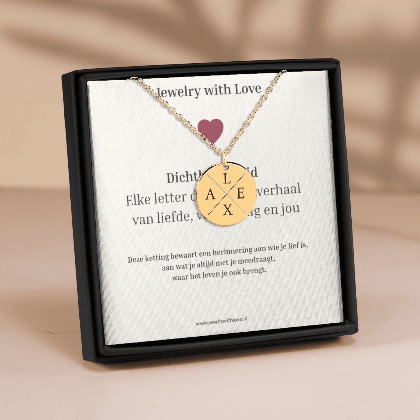 Gepersonaliseerde initialen Ketting – draag wie je lief is dichtbij je hart