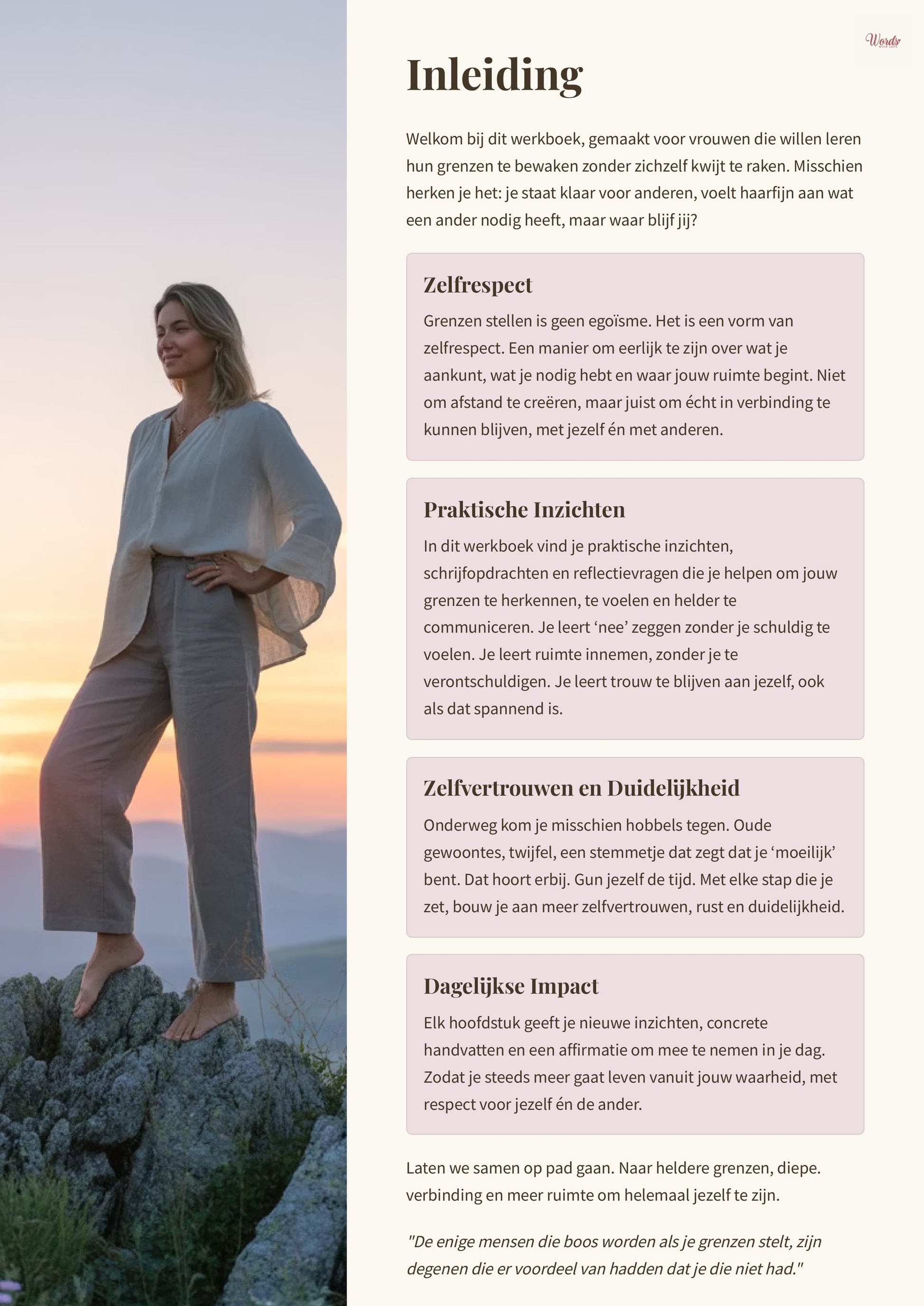 Zelfliefde zelfrespect en praktische inzichten om je grenzen te bewaken