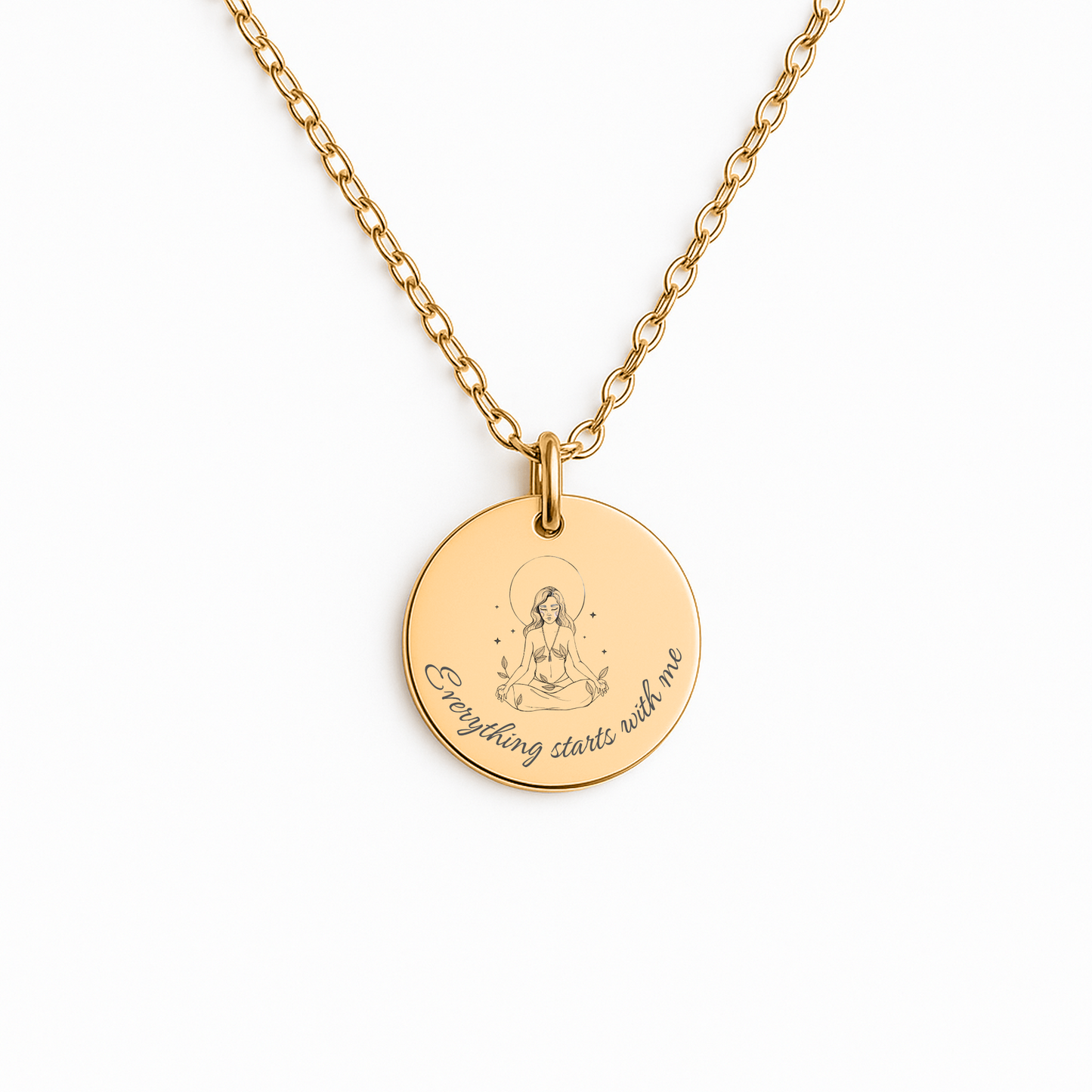 Everything starts with me 🧘🏼♀️ - Betekenisvolle affirmatieketting