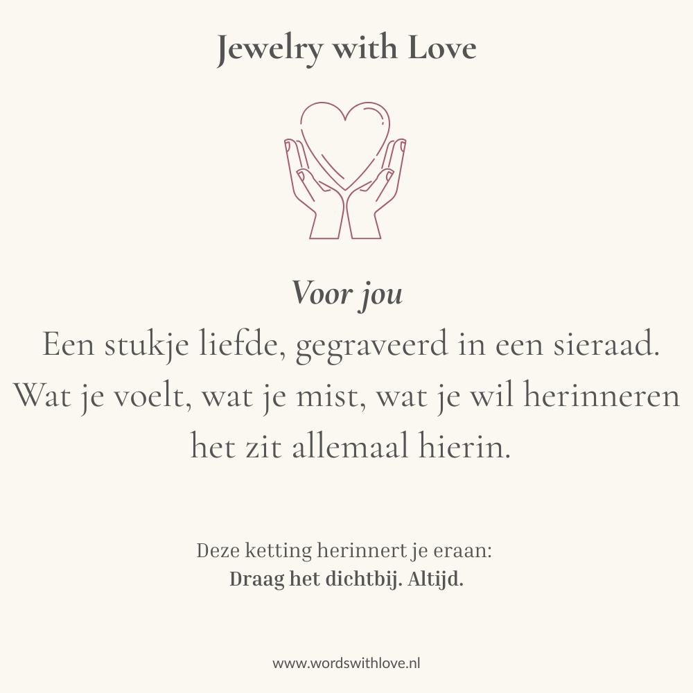 Gepersonaliseerde ketting met handschrift – draag je verhaal