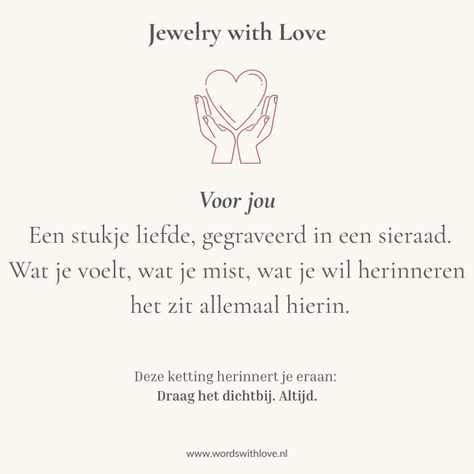 Gepersonaliseerde ketting met handschrift – draag je verhaal