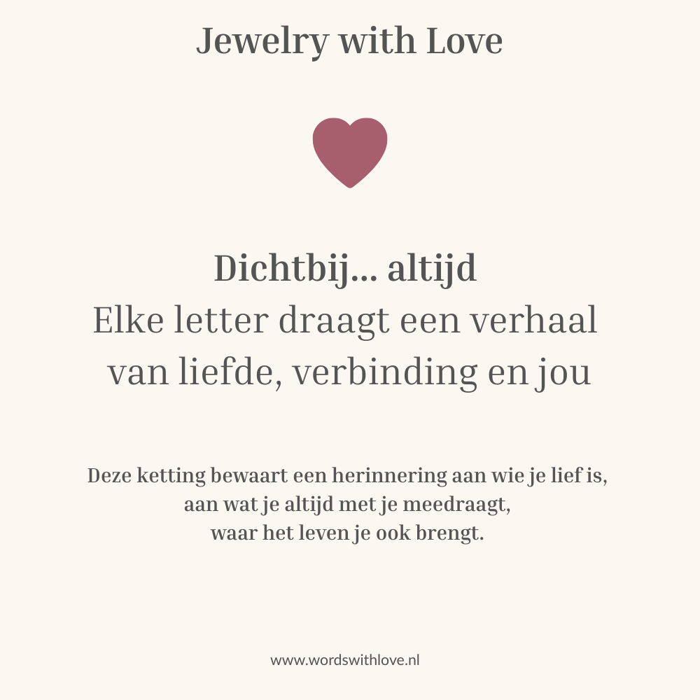 Gepersonaliseerde initialen Ketting – draag wie je lief is