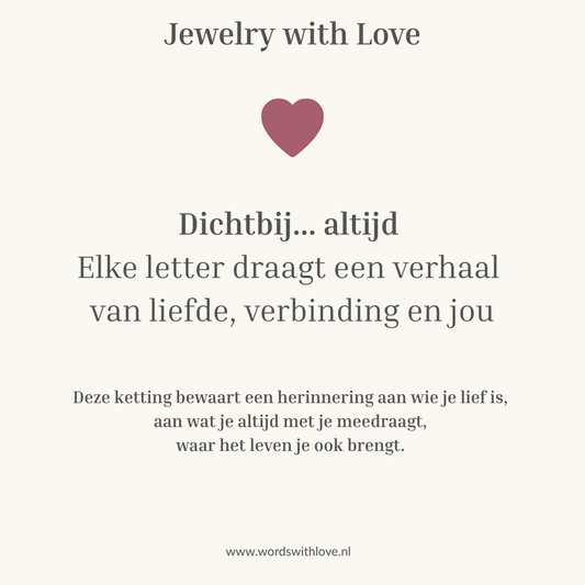 Gepersonaliseerde initialen Ketting – draag wie je lief is