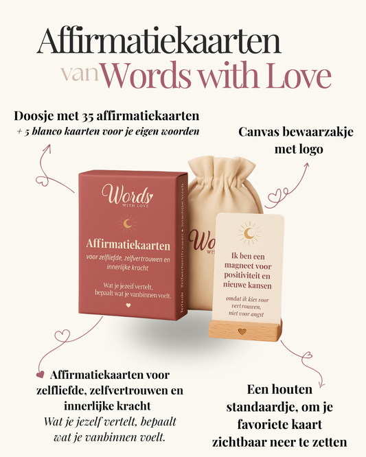 Affirmatiekaarten - woorden voor meer zelfliefde, vertrouwen en innerlijke kracht